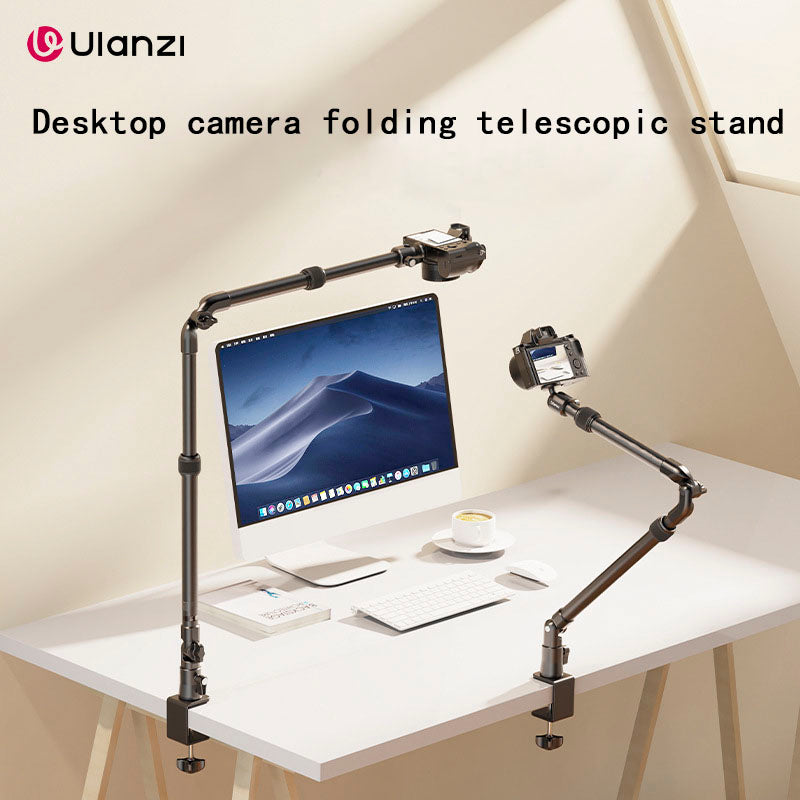 Desktop camera folding telescopic stand