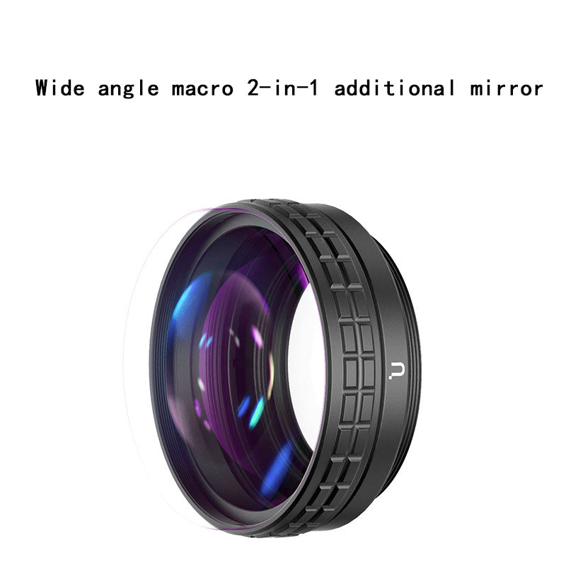 Wide angle macro 2-in-1 additional mirror